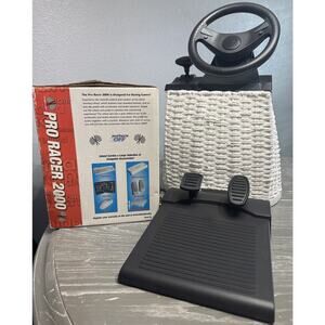 Inland Pro Racer 2000 game steering wheel and pedals-Collectors Item